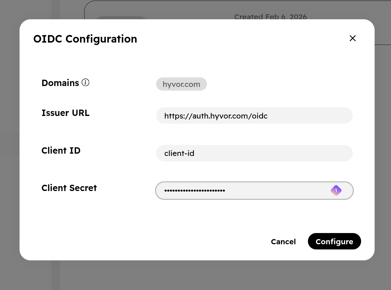 OIDC Config