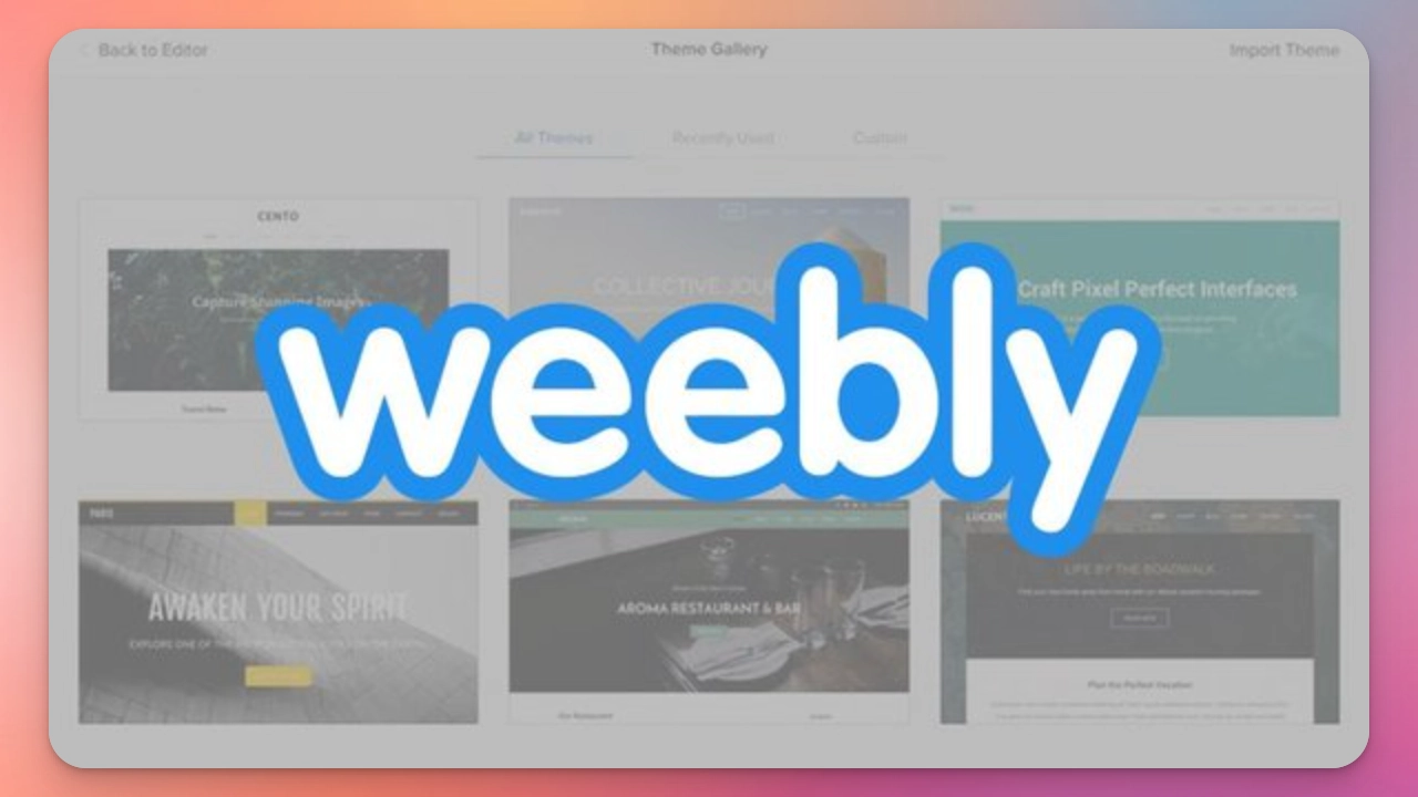 WordPress alternatives - Weebly