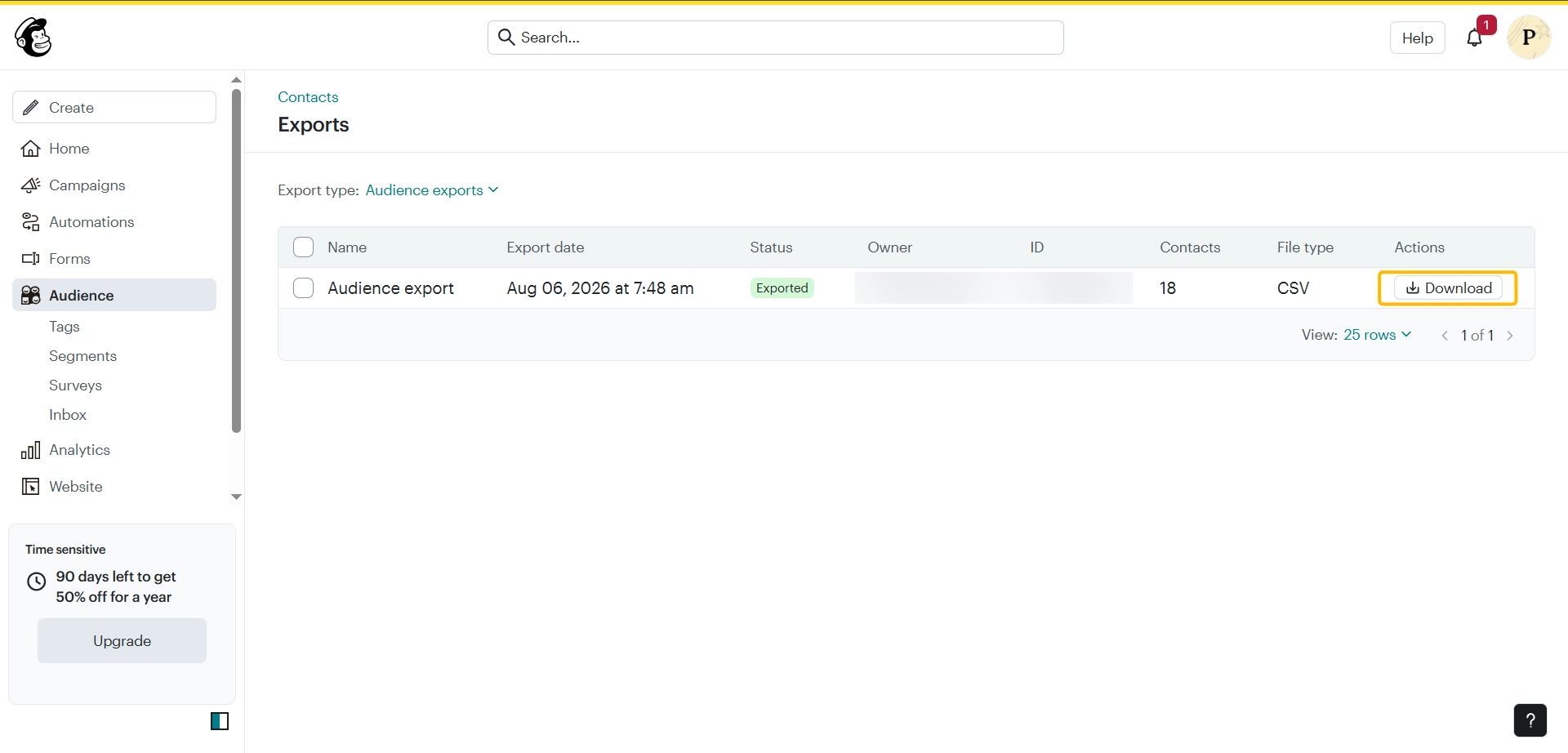 Export Your Subscribers from Mailchimp - How to Migrate Your Newsletter from Mailchimp to Hyvor Post