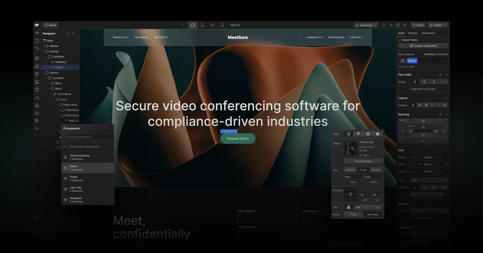 Webflow - Best Ghost Alternatives
