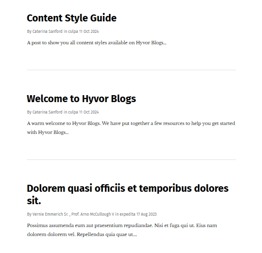 Minimalist single‑column blog layout - We showcase top blog design layouts (and how to build them) - Minimalist blog design - single column