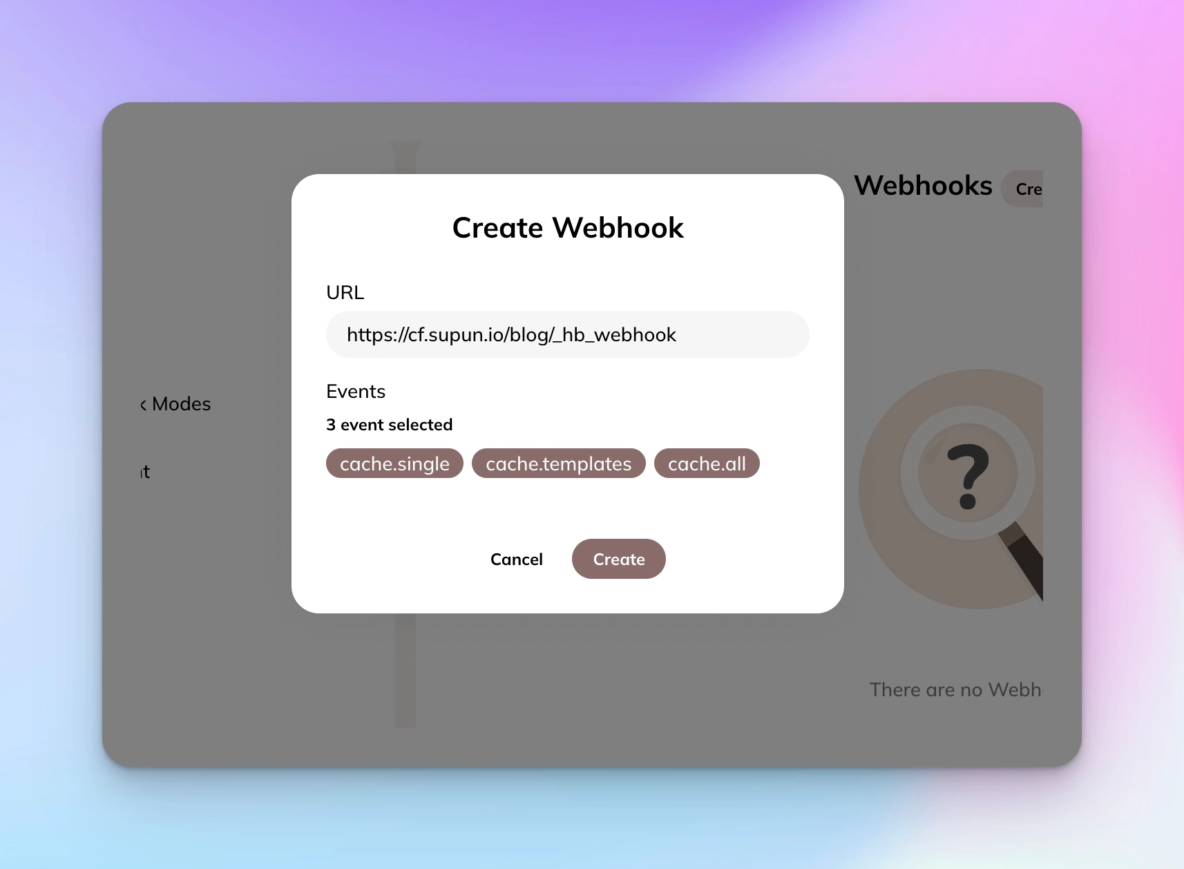Create Webhook