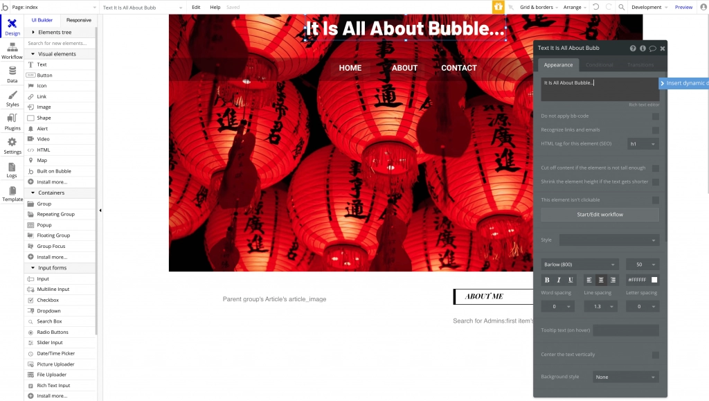 How to Create a Background Video In Bubble, Bubble.io Tutorials
