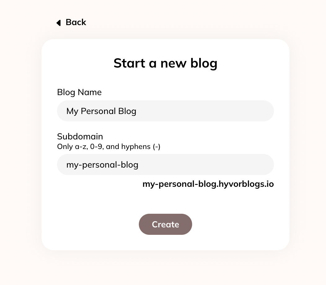 Hyvor Blogs Creating a Blog