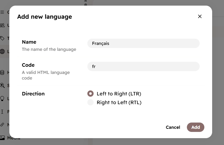 How to translate blog posts - Hyvor Blogs - Add language