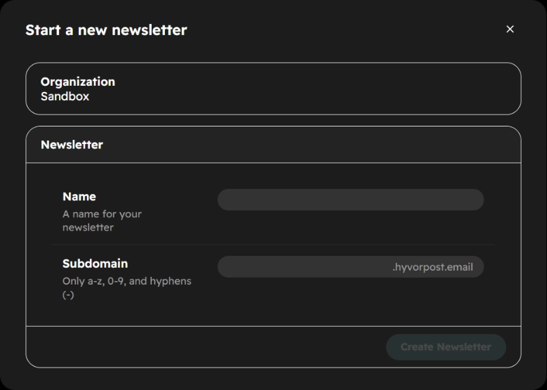 Create your newsletter - How to Migrate Your Newsletter from Mailchimp to Hyvor Post
