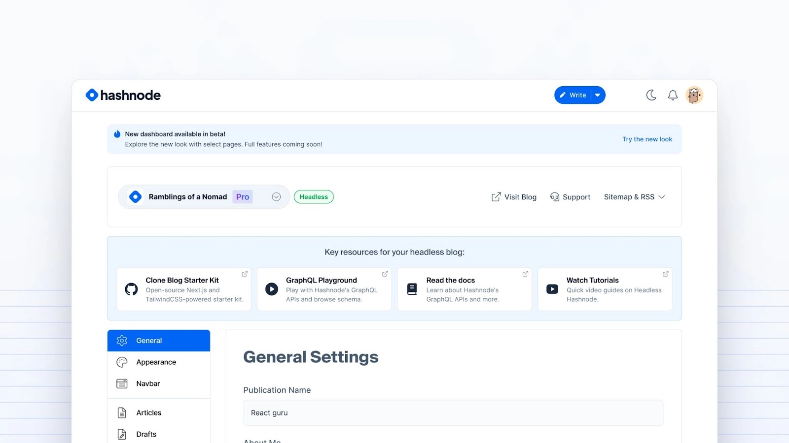Hashnode - Best Ghost Alternatives