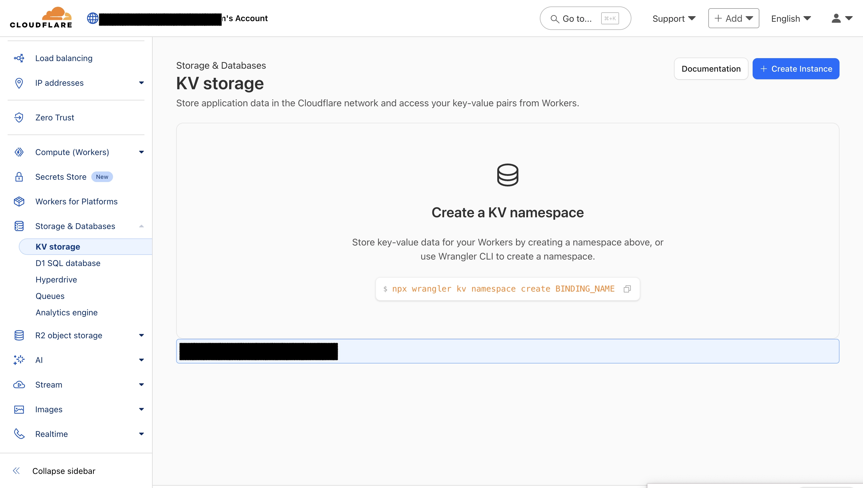 Cloudflare KV Settings