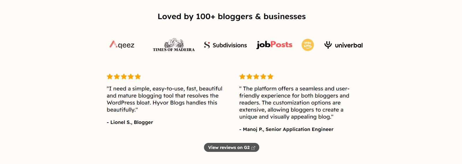 Reviews - Hyvor Blogs - Medium vs WordPress