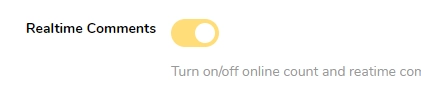 Turning on live/realtime comments