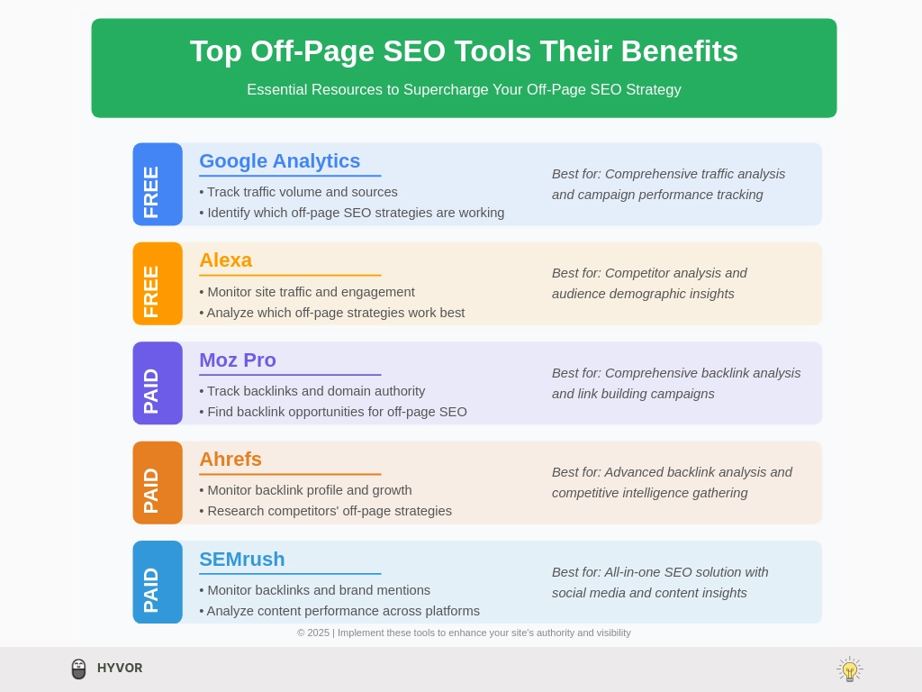 Top off-page seo tools and their benefits