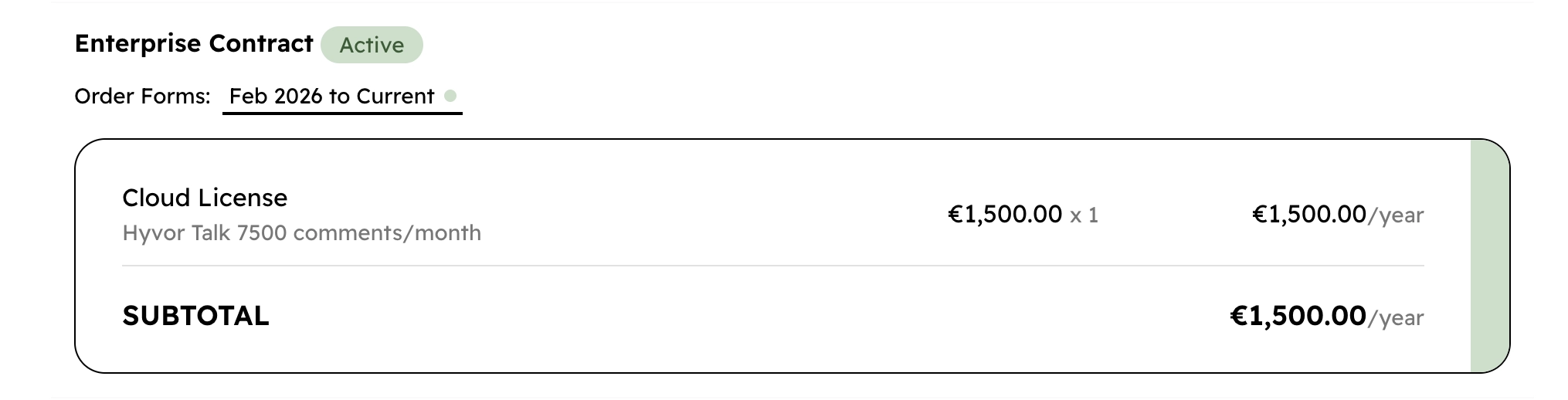 Enterprise contracts